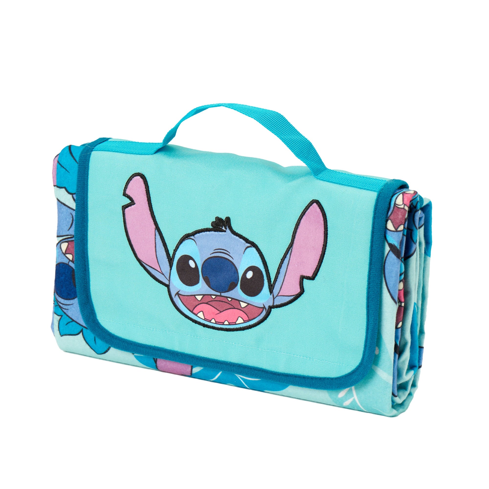 Disney Stitch Blanket Hula Dance Tropic Leafs Outdoor Picnic throw 50" X 60"