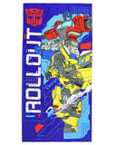 Transformers Beach Towel Optimus Prime and Bumblebee Roll Out 30"x60"