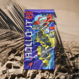 Transformers Beach Towel Optimus Prime and Bumblebee Roll Out 30"x60"