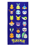 Pokemon Beach Towel Generations Pikachu Eevee Charmander 30"x60"