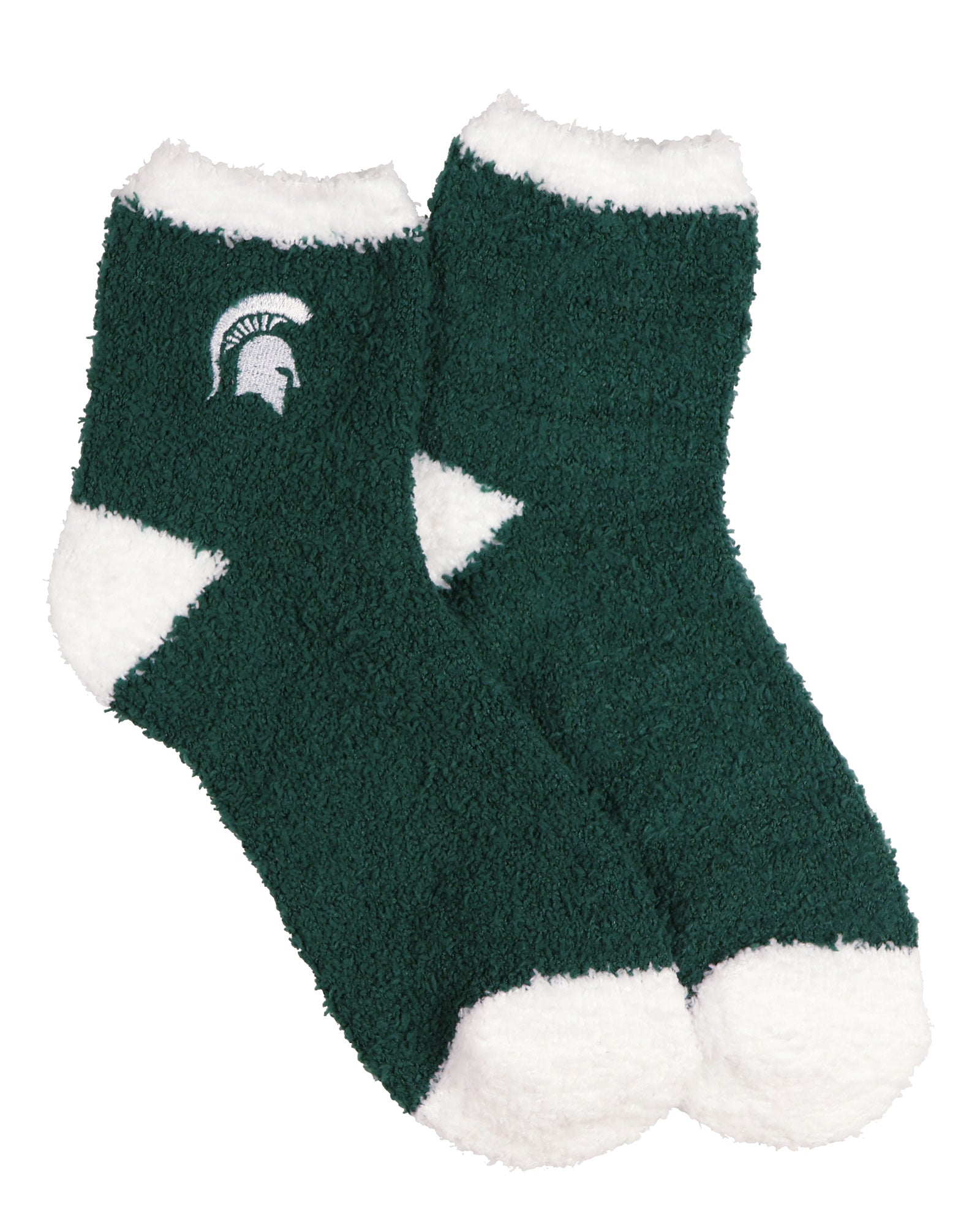 University Collegiate Socks Logo Design Adult Fuzzy Quarter Crew Sock