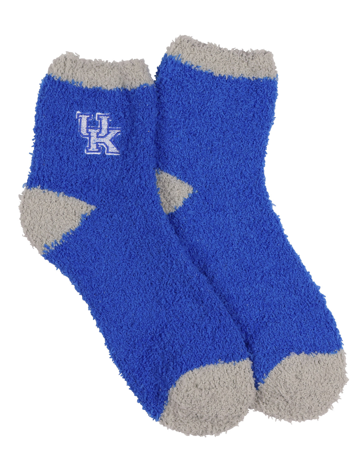 University Collegiate Socks Logo Design Adult Fuzzy Quarter Crew Sock