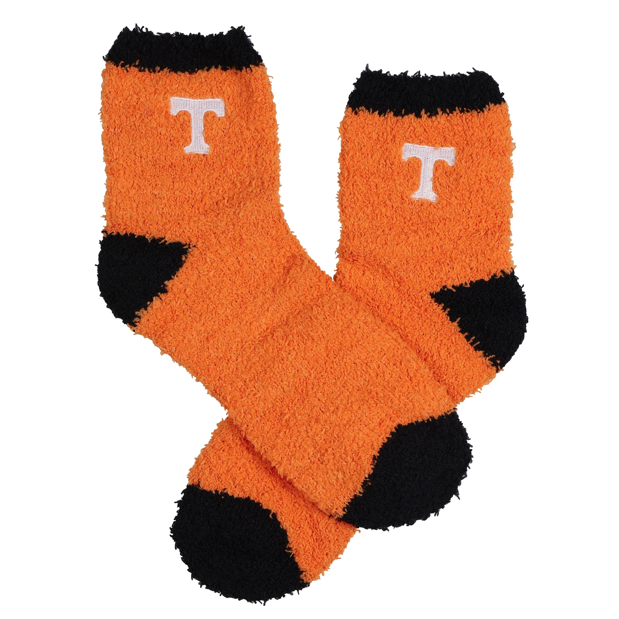 University Collegiate Socks Logo Design Adult Fuzzy Quarter Crew Sock