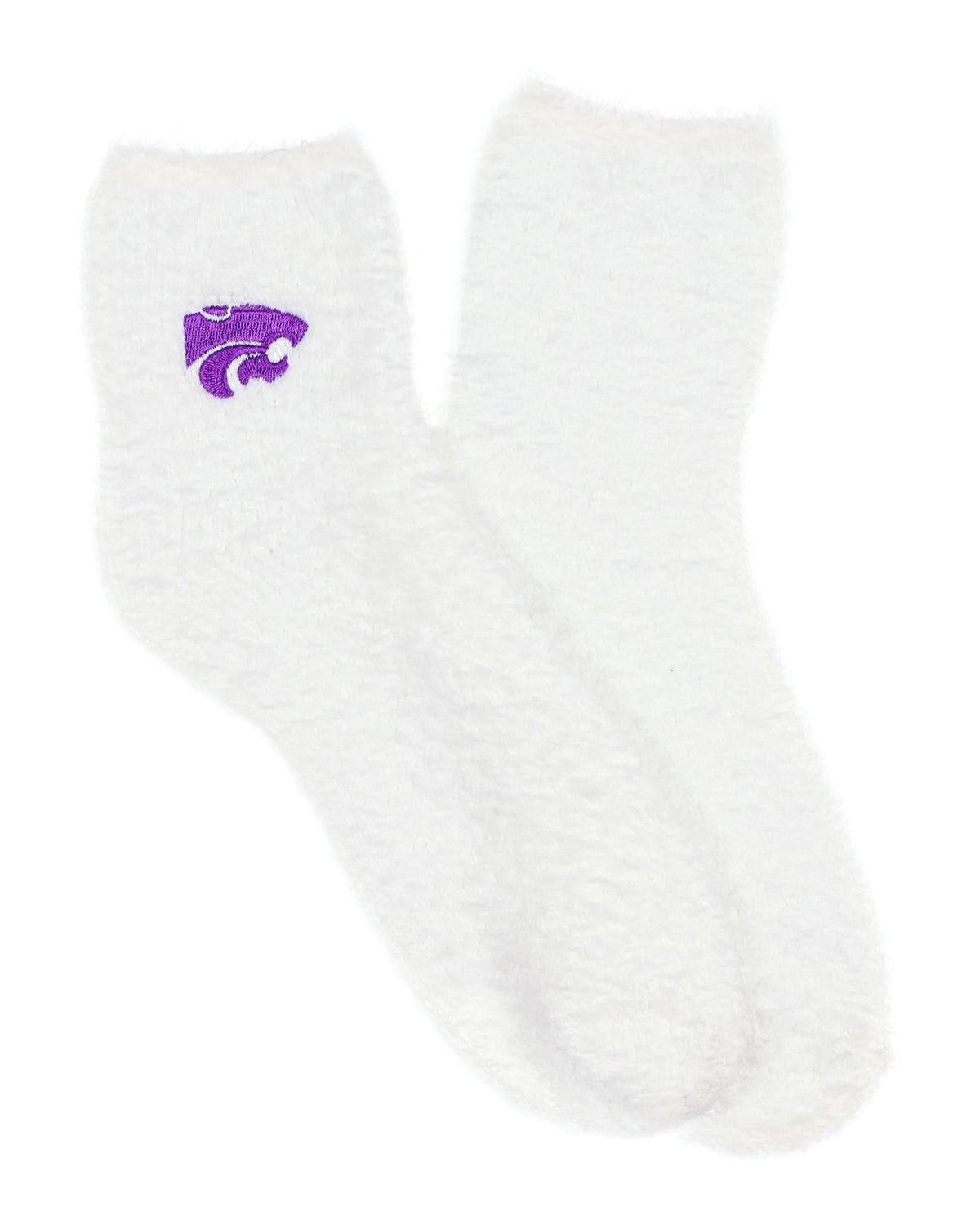 University Collegiate Socks Logo Design Adult Fuzzy Quarter Crew Sock