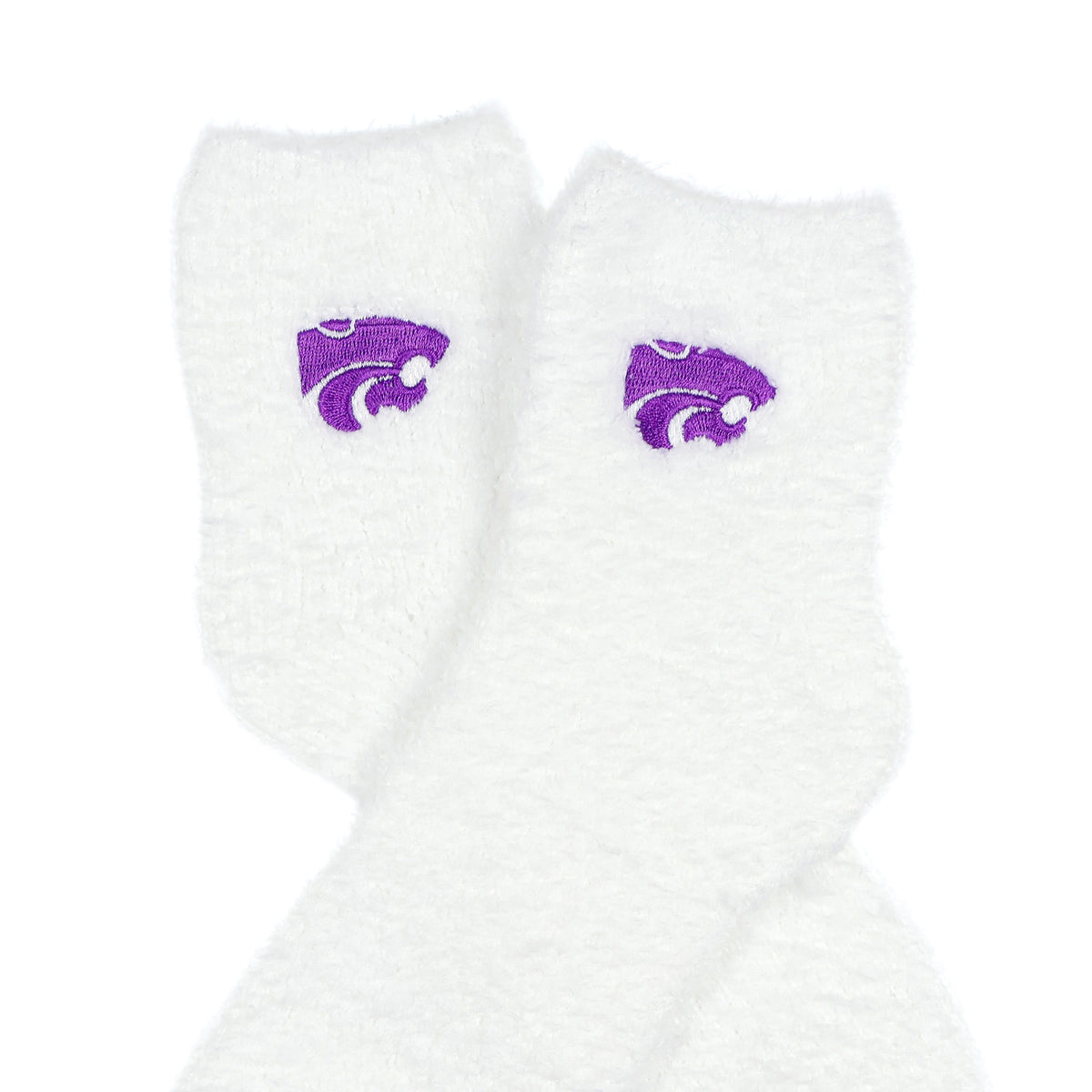 University Collegiate Socks Logo Design Adult Fuzzy Quarter Crew Sock