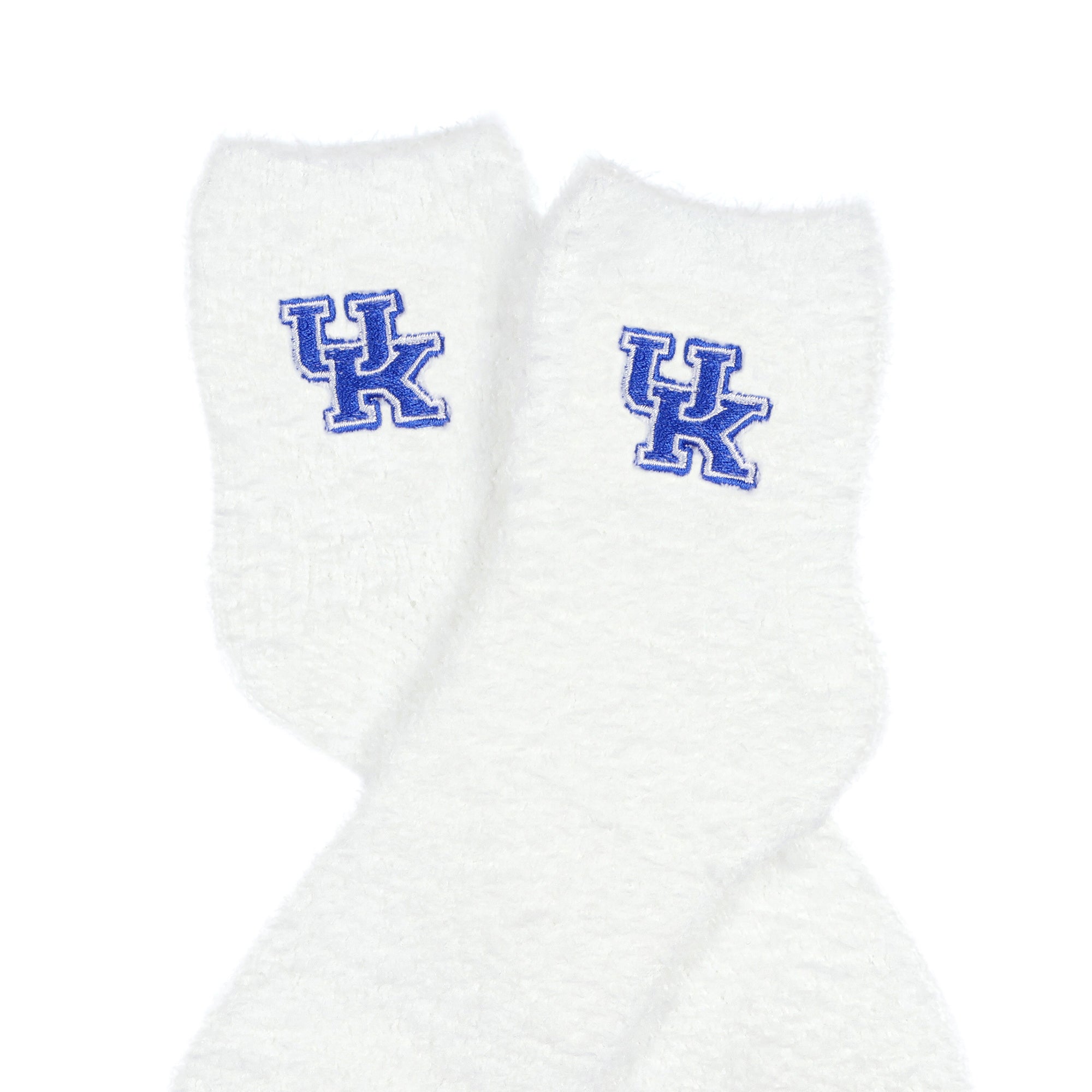 University Collegiate Socks Logo Design Adult Fuzzy Quarter Crew Sock