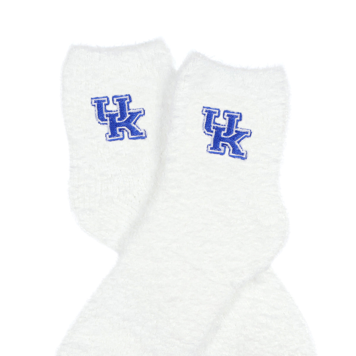 University Collegiate Socks Logo Design Adult Fuzzy Quarter Crew Sock