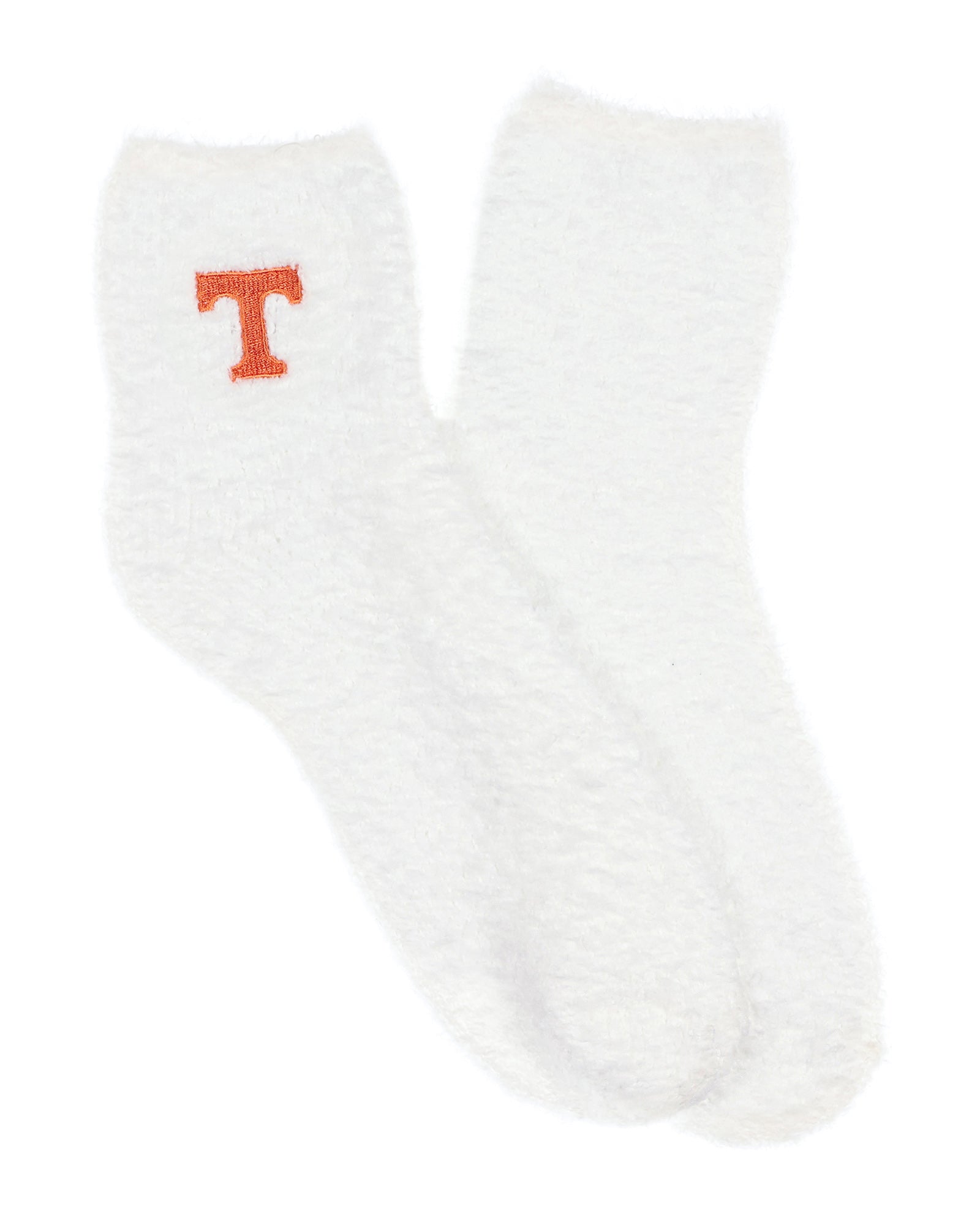 University Collegiate Socks Logo Design Adult Fuzzy Quarter Crew Sock
