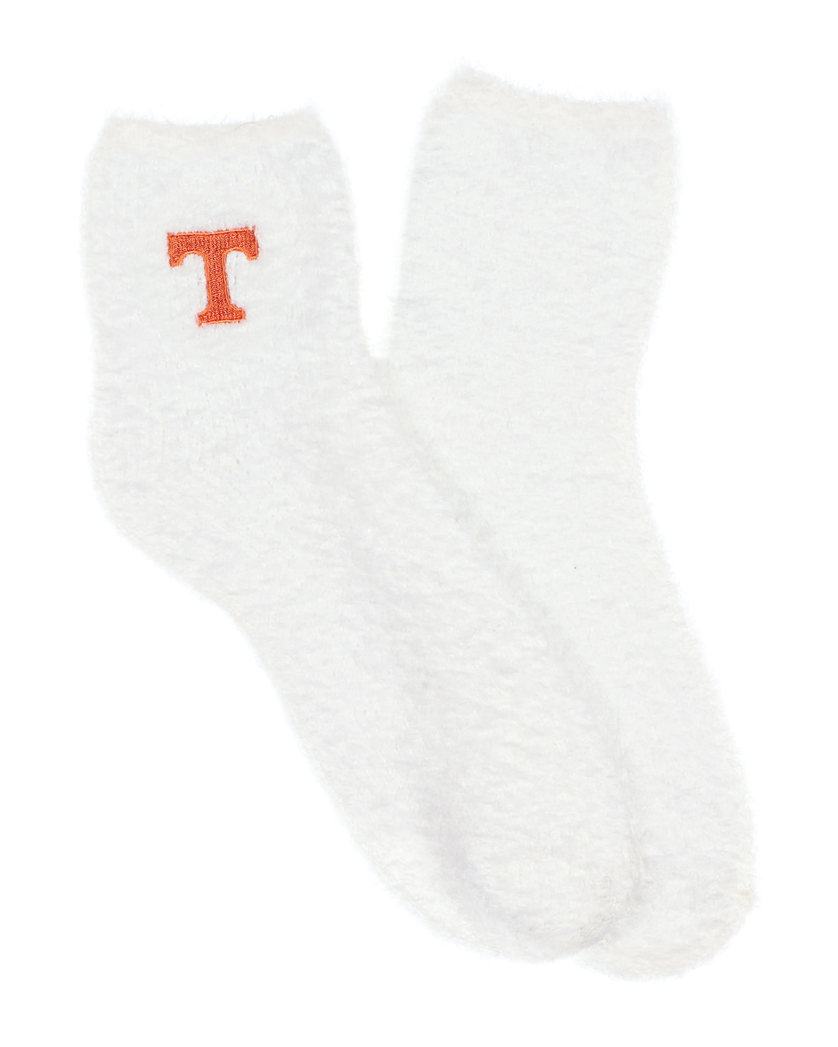 University Collegiate Socks Logo Design Adult Fuzzy Quarter Crew Sock
