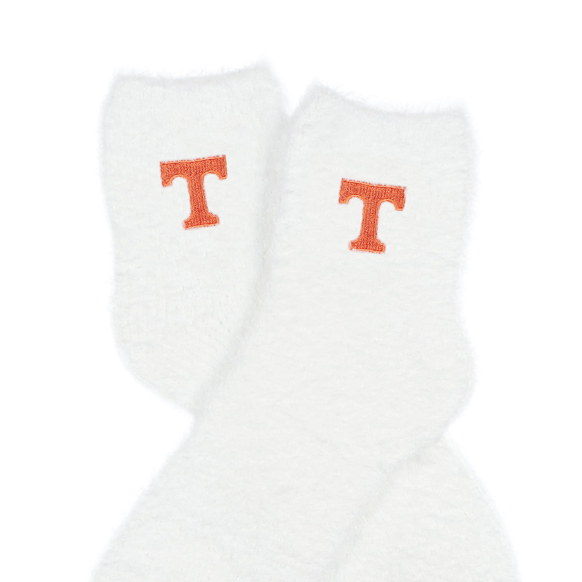 University Collegiate Socks Logo Design Adult Fuzzy Quarter Crew Sock
