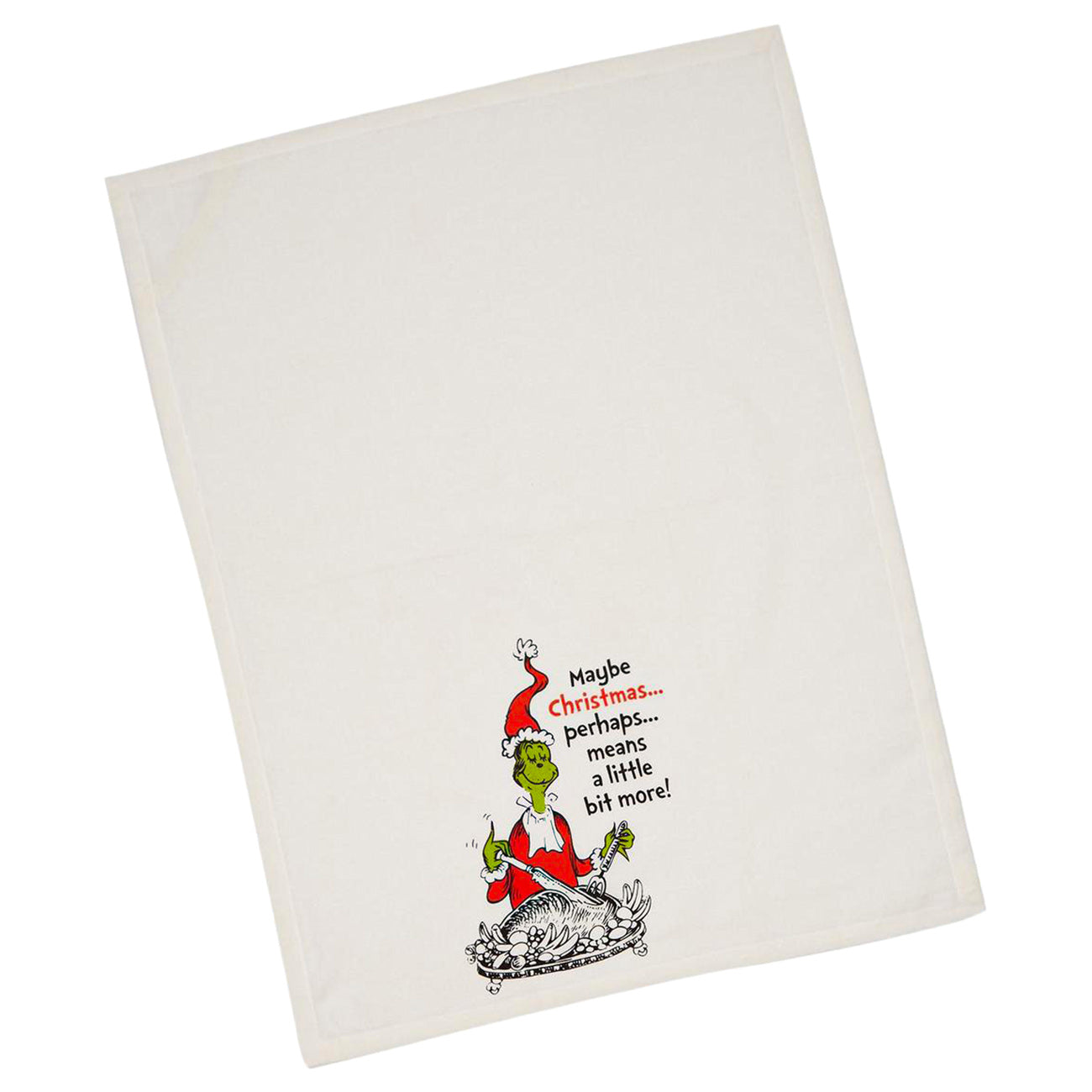 Dr. Seuss The Grinch Christmas Turkey Perhaps Means More Kitchen Dish Towel