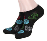Avatar The Last Airbender Elements No-Show Ankle Socks 5 Pair