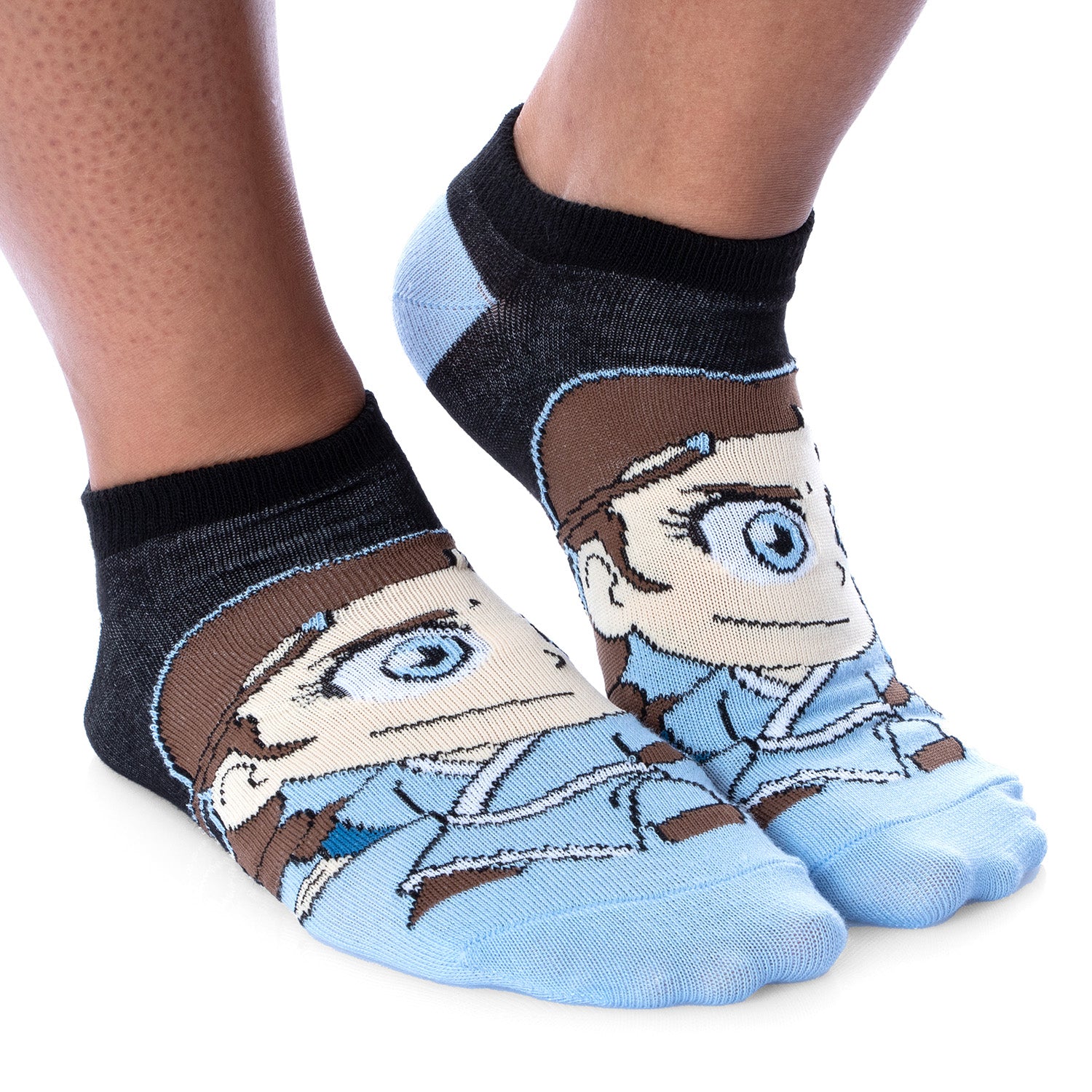 Avatar The Last Airbender Chibi Character No-Show Ankle Socks 5 Pair