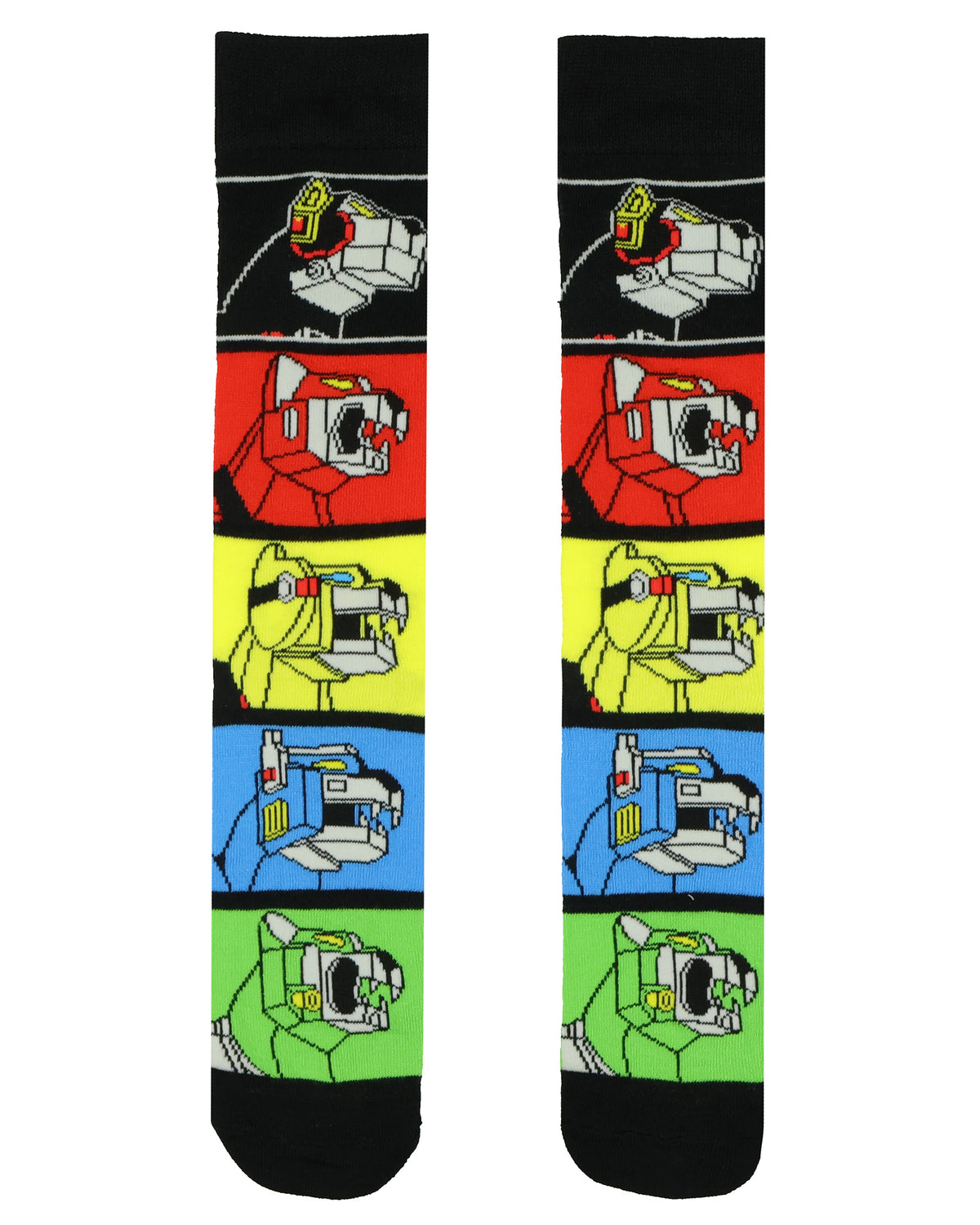 Voltron Socks Men's Legendary Defender Robot Lions Mechs Crew Socks 2 Pairs