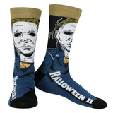 Halloween II Socks Men's Michael Myers 2-Pair Horror Novelty Crew Socks
