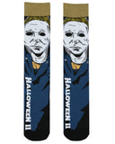 Halloween II Socks Men's Michael Myers 2-Pair Horror Novelty Crew Socks