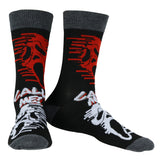 Ghostface Call Me and Chillin 2 Pairs Adult Casual Crew Socks (Shoe Size 6-12)