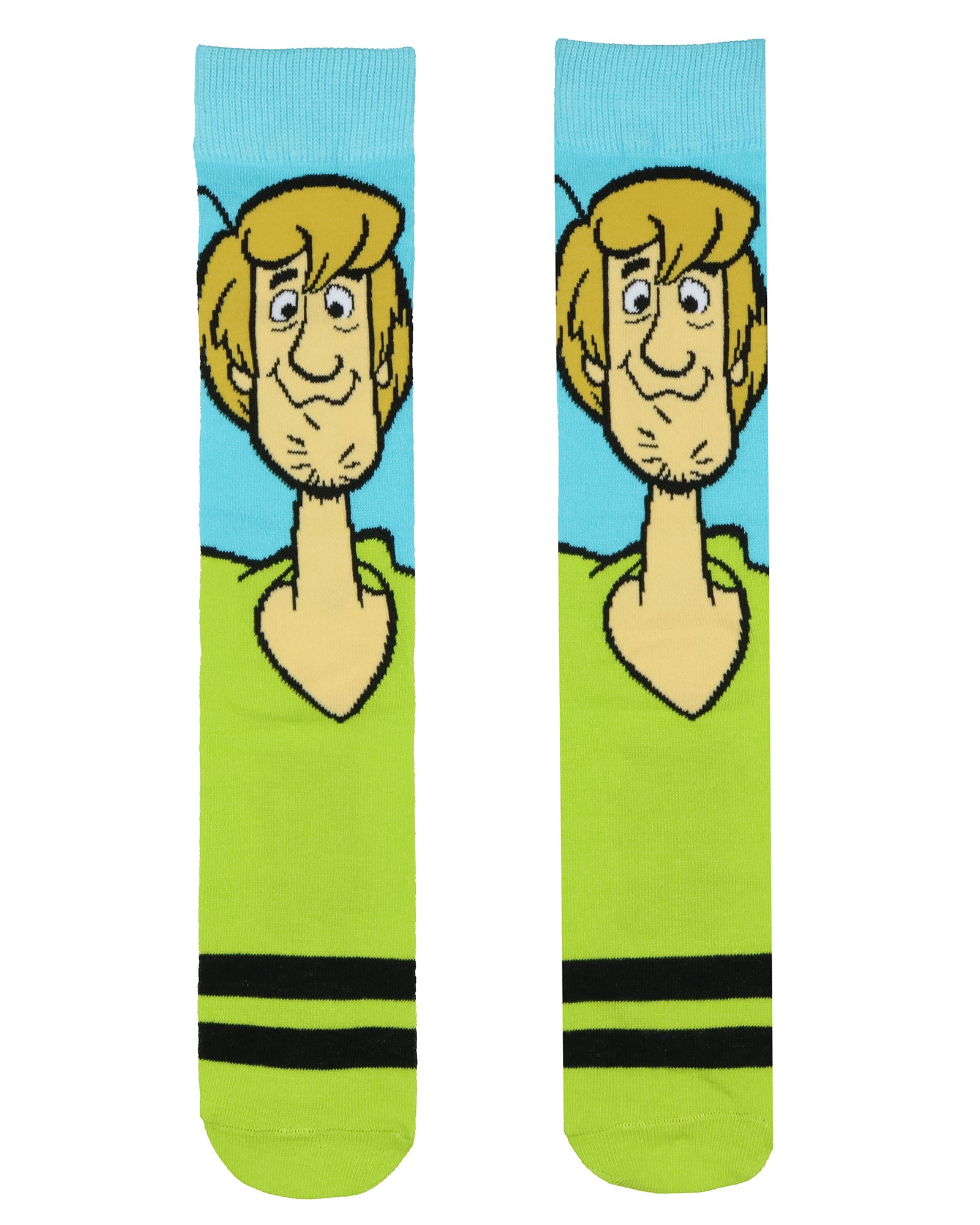 Scooby-Doo Socks Men's Shaggy and Scooby 2-Pair Mid-Rise Crew Socks