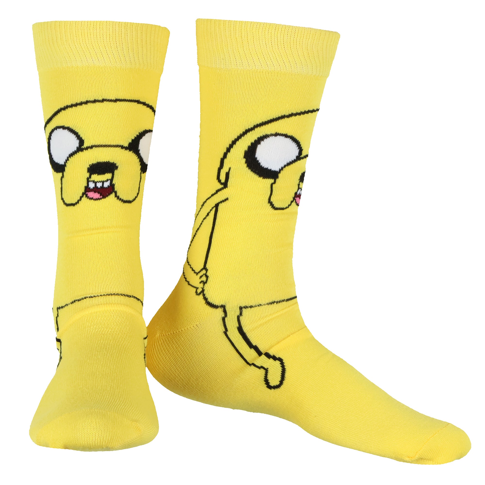 Adventure Time Socks Men's 3 Pairs Jake Finn BMO Mid Calf Crew Sock