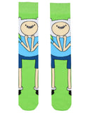 Adventure Time Socks Men's 3 Pairs Jake Finn BMO Mid Calf Crew Sock