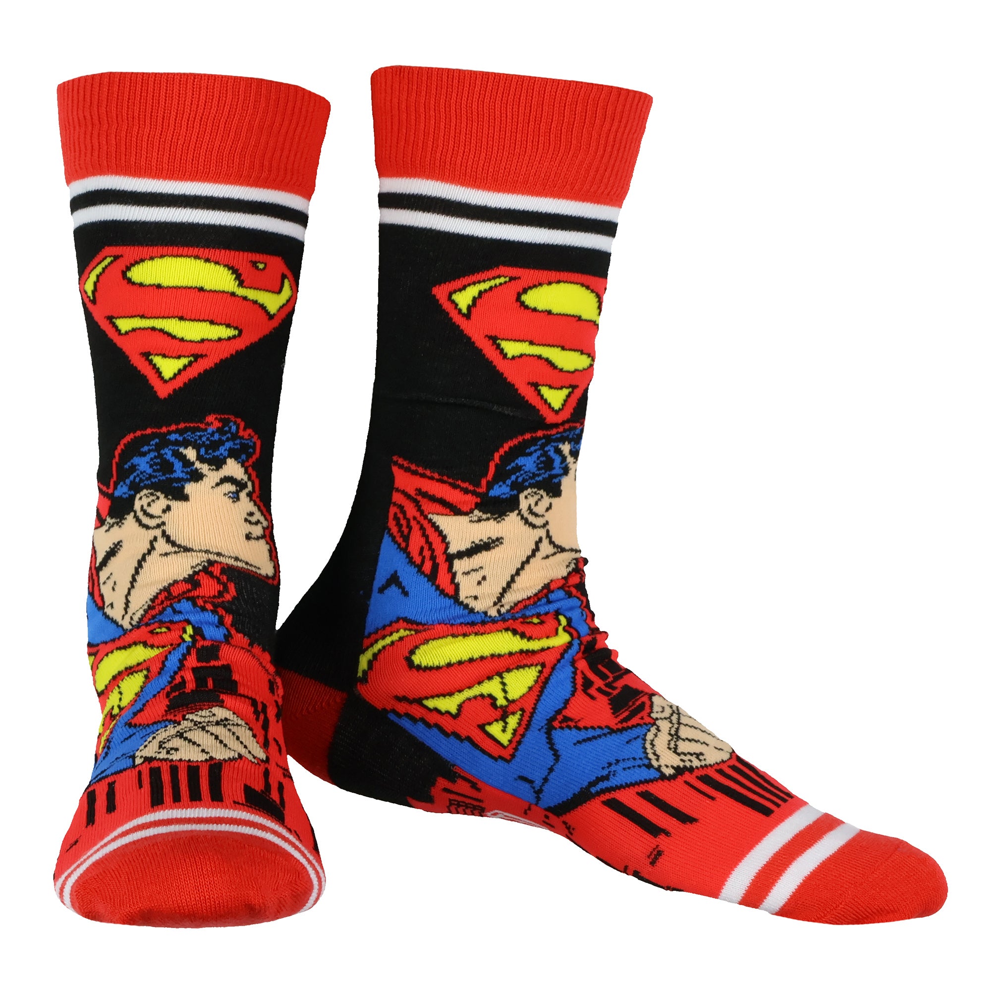 DC Comics Justice League Socks Batman Superman The Flash 5-Pair Crew Sock Set