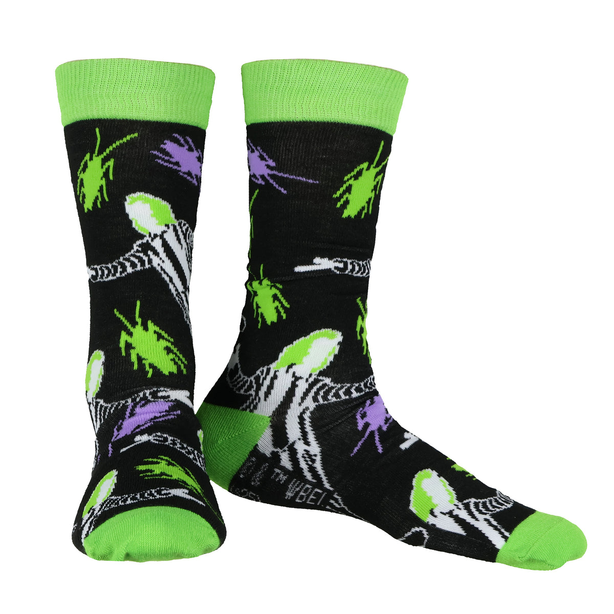 Beetlejuice Socks Adult Assorted Character Designs 5-Pairs Crew Socks