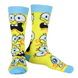 SpongeBob Squarepants Socks Men's Allover Character Designs 7-Pair Crew Sock Set