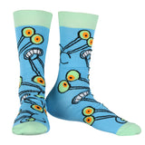 SpongeBob Squarepants Socks Men's Allover Character Designs 7-Pair Crew Sock Set