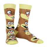 SpongeBob Squarepants Socks Men's Allover Character Designs 7-Pair Crew Sock Set