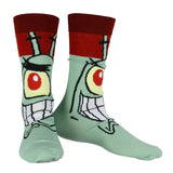Spongebob SquarePants Socks Men's Character Face Designs 7-Pair Crew Socks