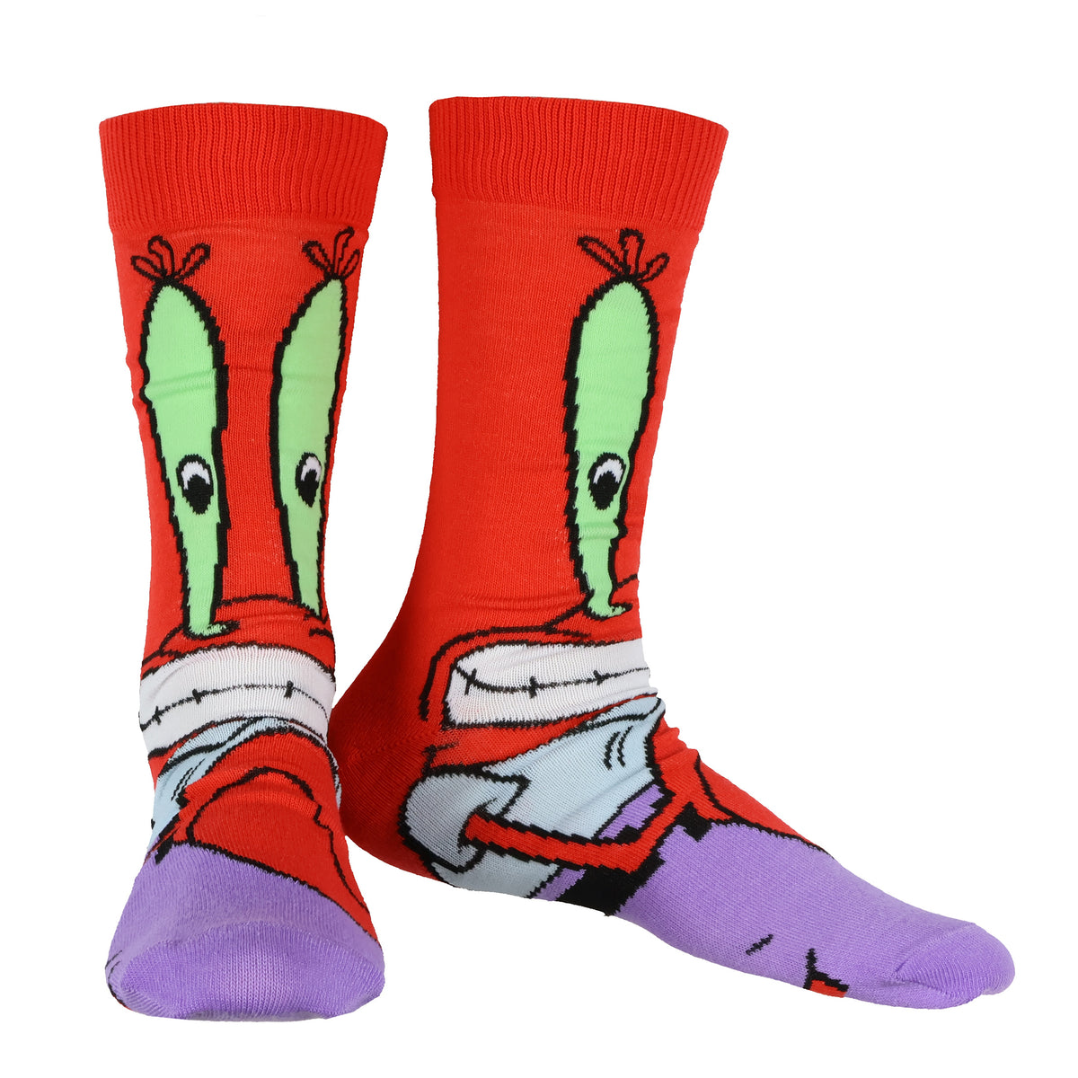 Spongebob SquarePants Socks Men's Character Face Designs 7-Pair Crew Socks