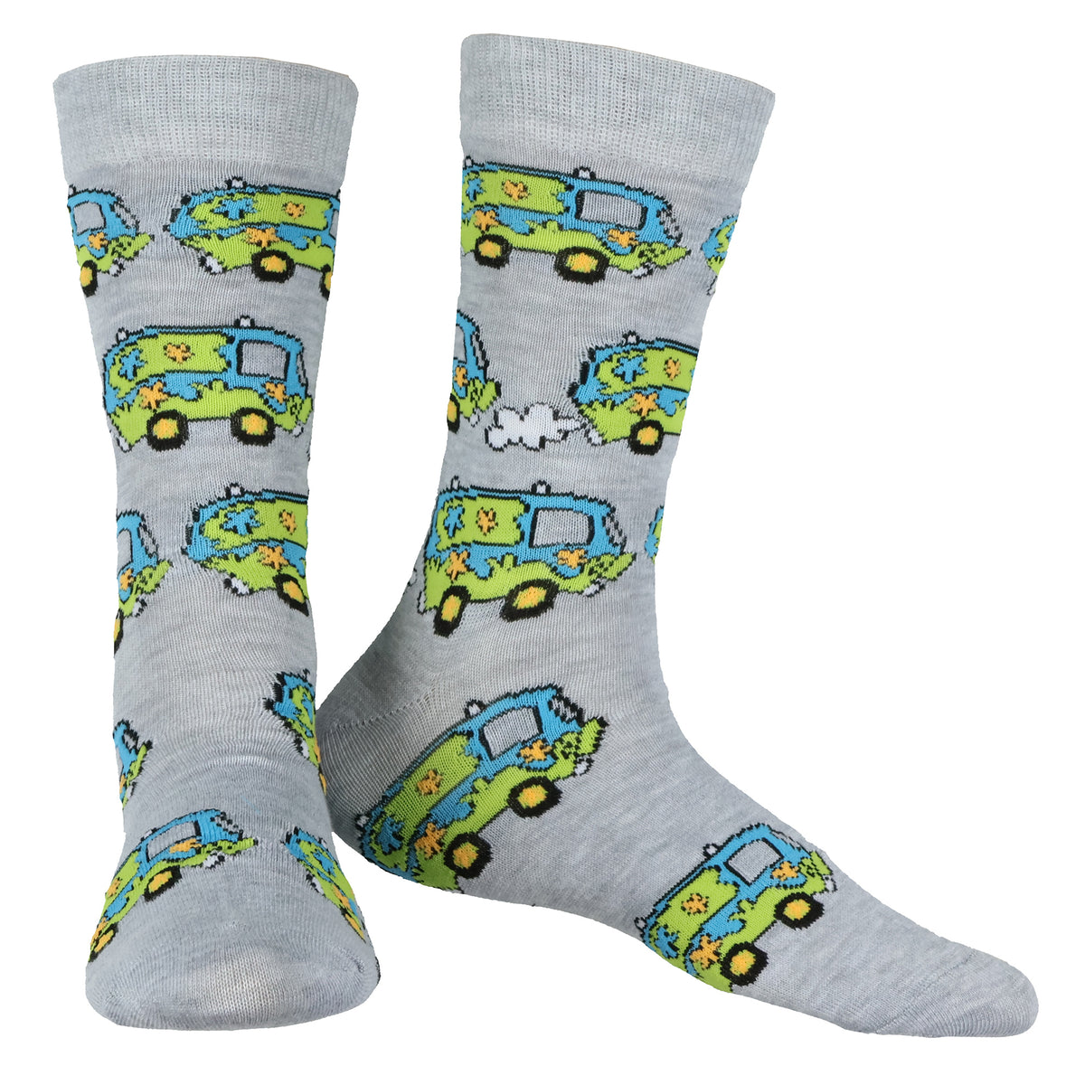 Scooby-Doo! Socks Men's 3-Pair Crew Socks with Mystery Machine Gift Box