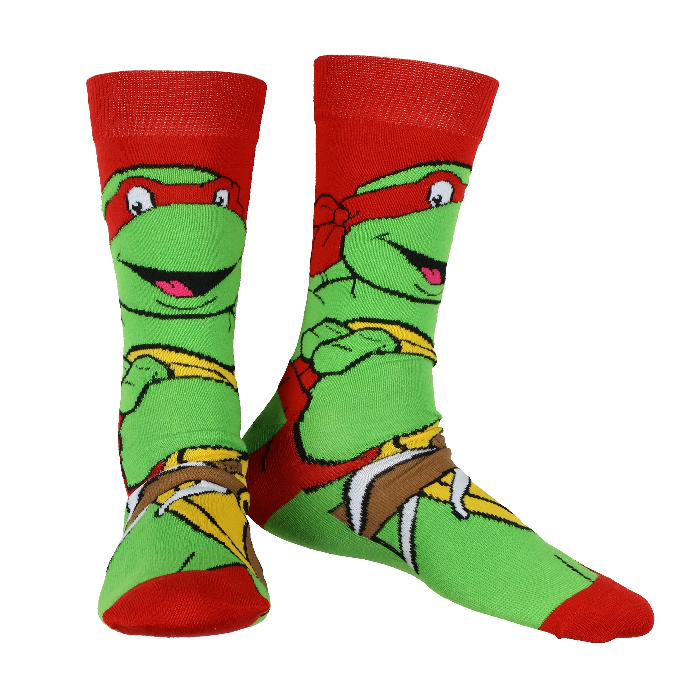Teenage Mutant Ninja Turtles Adult 6 Pair Crew Socks in Pizza Gift Box (6-12)