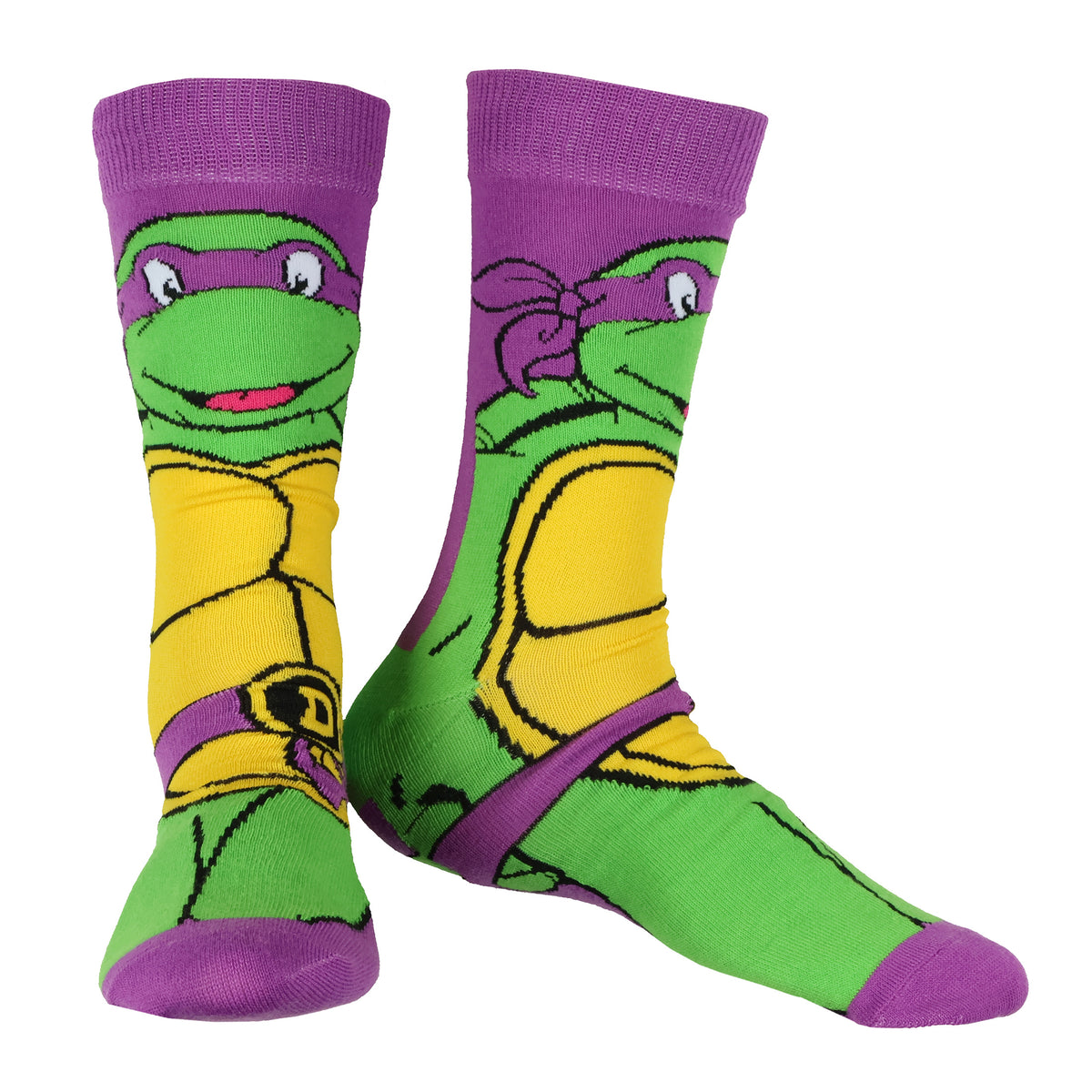 Teenage Mutant Ninja Turtles Adult 6 Pair Crew Socks in Pizza Gift Box (6-12)