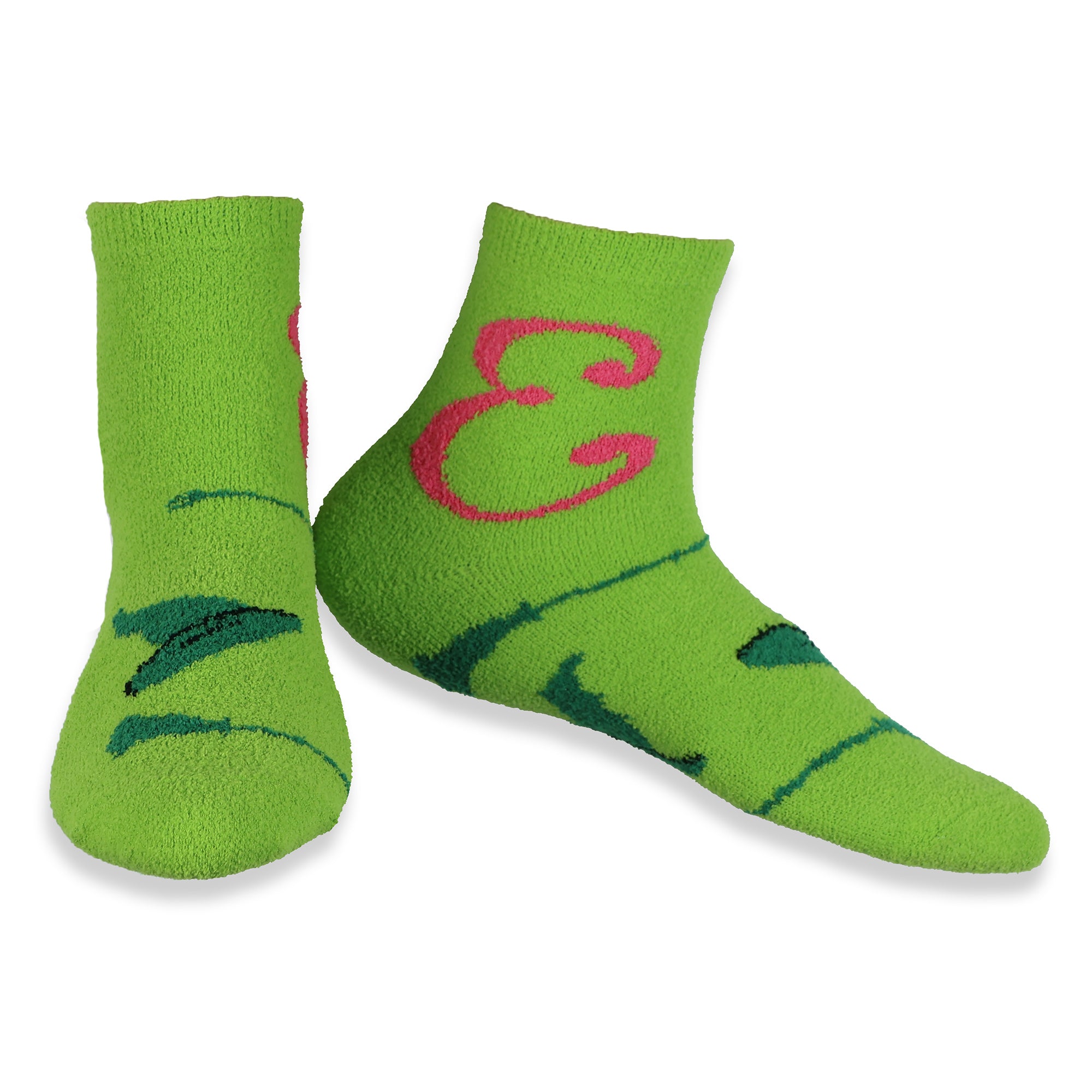 Wicked Elphaba and Glinda Women's 4 Pair Micro Cozy Socks in Cosmetic Bag 4-10