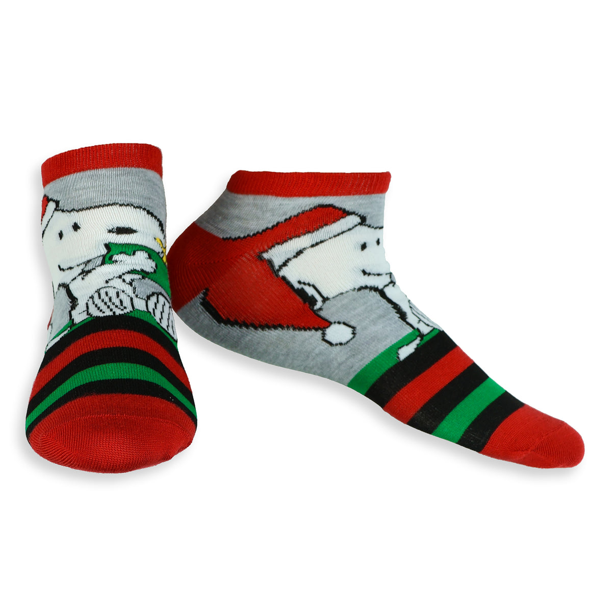 Peanuts Snoopy and Woodstock Adult 5 Pair Socks 2 Crew 3 Low Cut in Gift Box