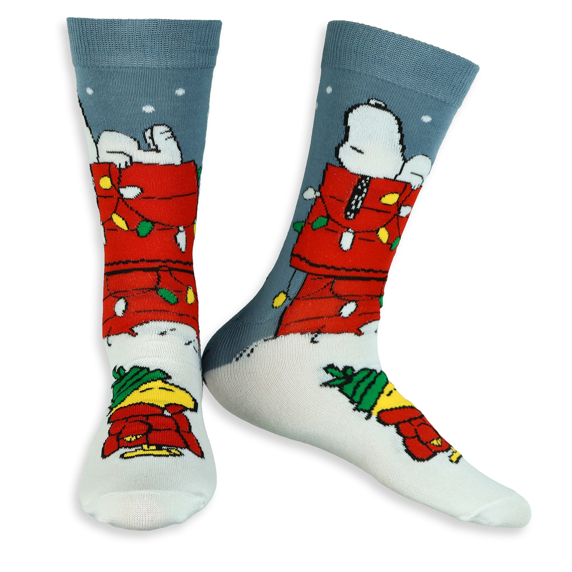 Peanuts Snoopy and Woodstock Adult 5 Pair Socks 2 Crew 3 Low Cut in Gift Box