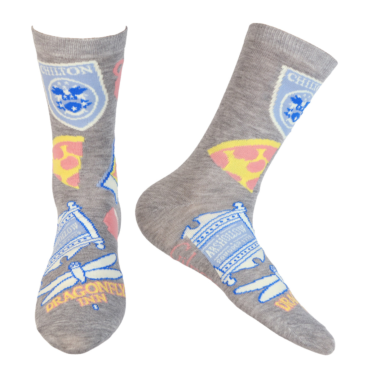 Gilmore Girls Assorted Designs Women's 5-Pack Crew Socks Size 4-10, 5 Pair