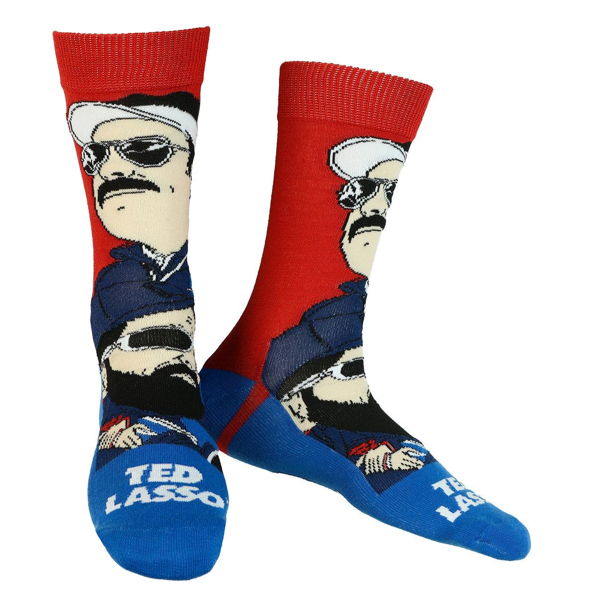 Ted Lasso Socks Biscuits With The Boss 5 Pair Crew Gift Box Set Shoe Size 6-12