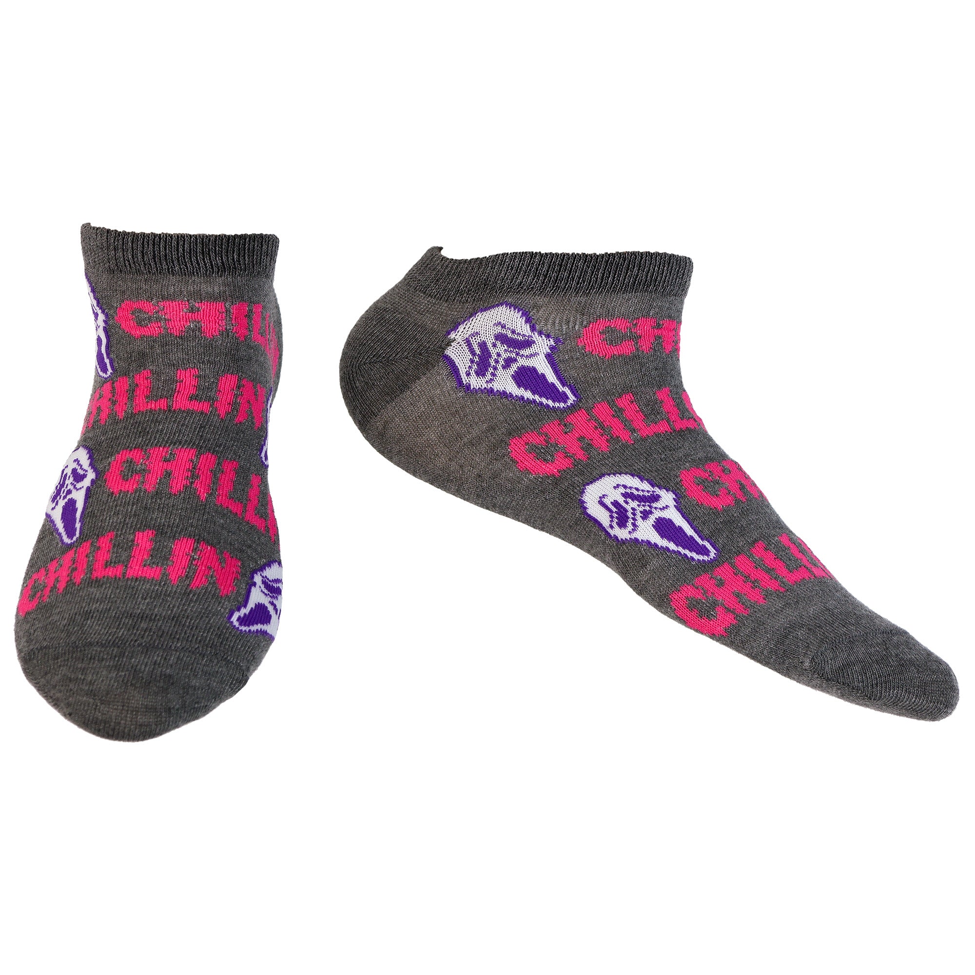 Ghostface Assorted Designs 5-Pack Low Cut Ankle Socks Size 4-10, 5 Pair
