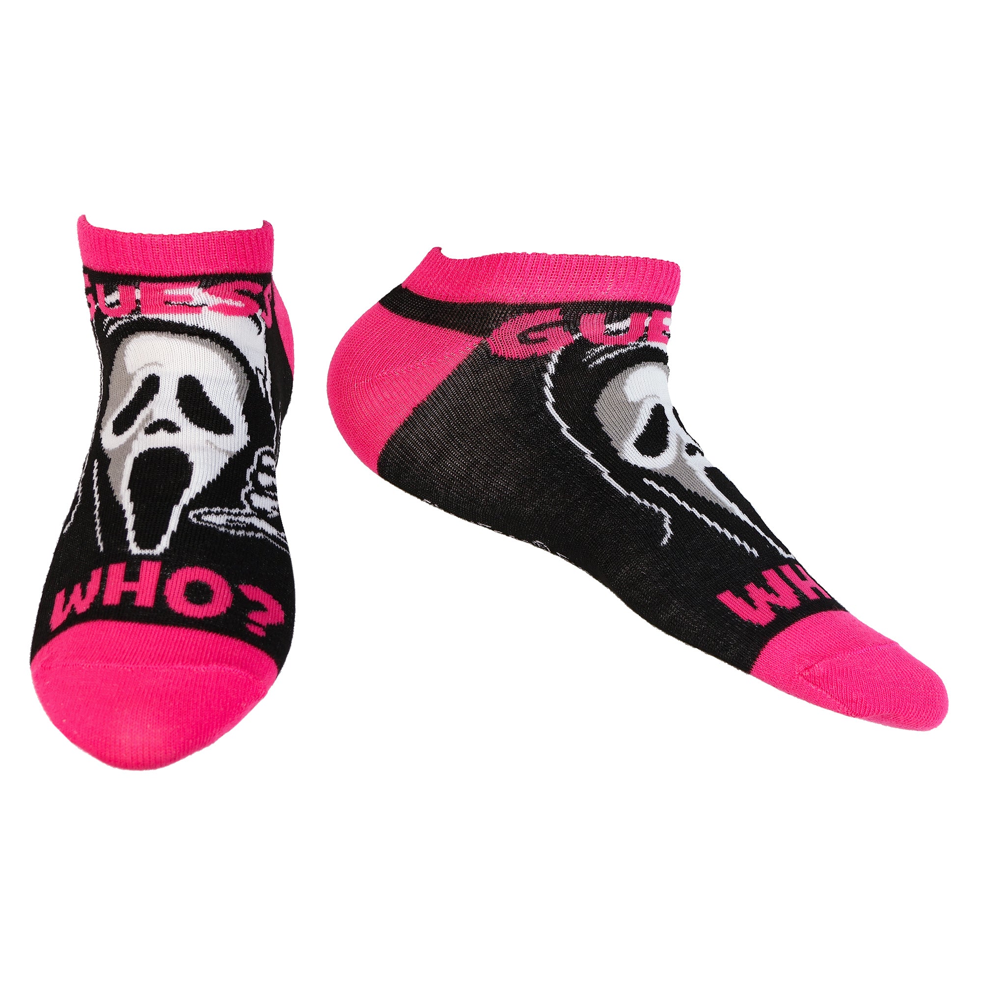 Ghostface Assorted Designs 5-Pack Low Cut Ankle Socks Size 4-10, 5 Pair