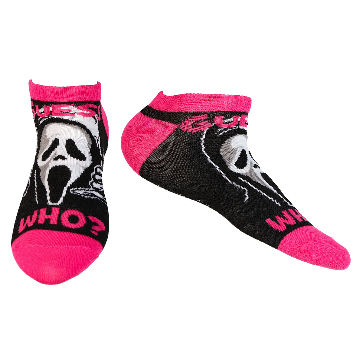 Ghostface Socks Assorted Horror Designs Women's 5-Pack Low Cut, Shoe Size 4-10