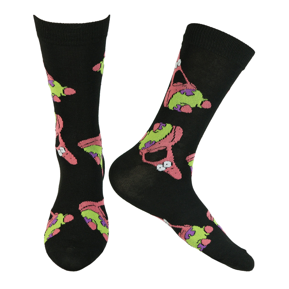 SpongeBob SquarePants Socks Men's 3 Pair Crew Sock and Gift Box Shoe Size 6-12
