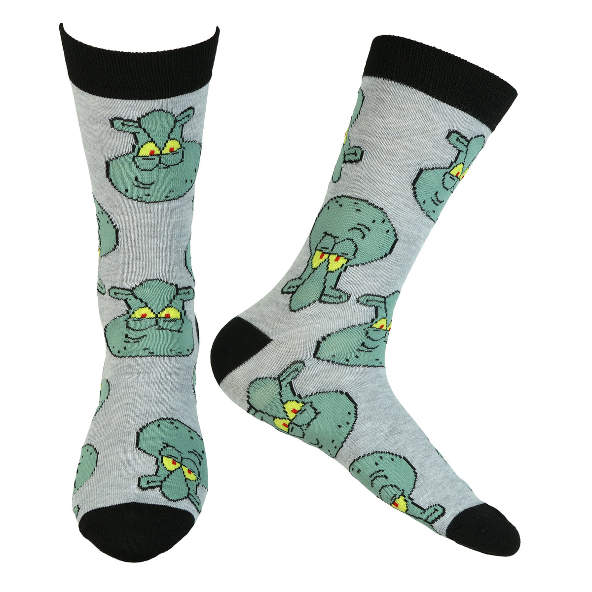 SpongeBob SquarePants Socks Men's 3 Pair Crew Sock and Gift Box Shoe Size 6-12