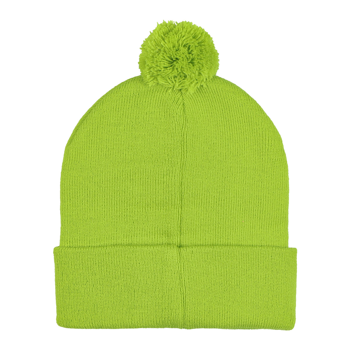 Dr. Seuss The Grinch Beanie Adult Embroidered Cuff Knit Ribbed Hat with Pom Pom