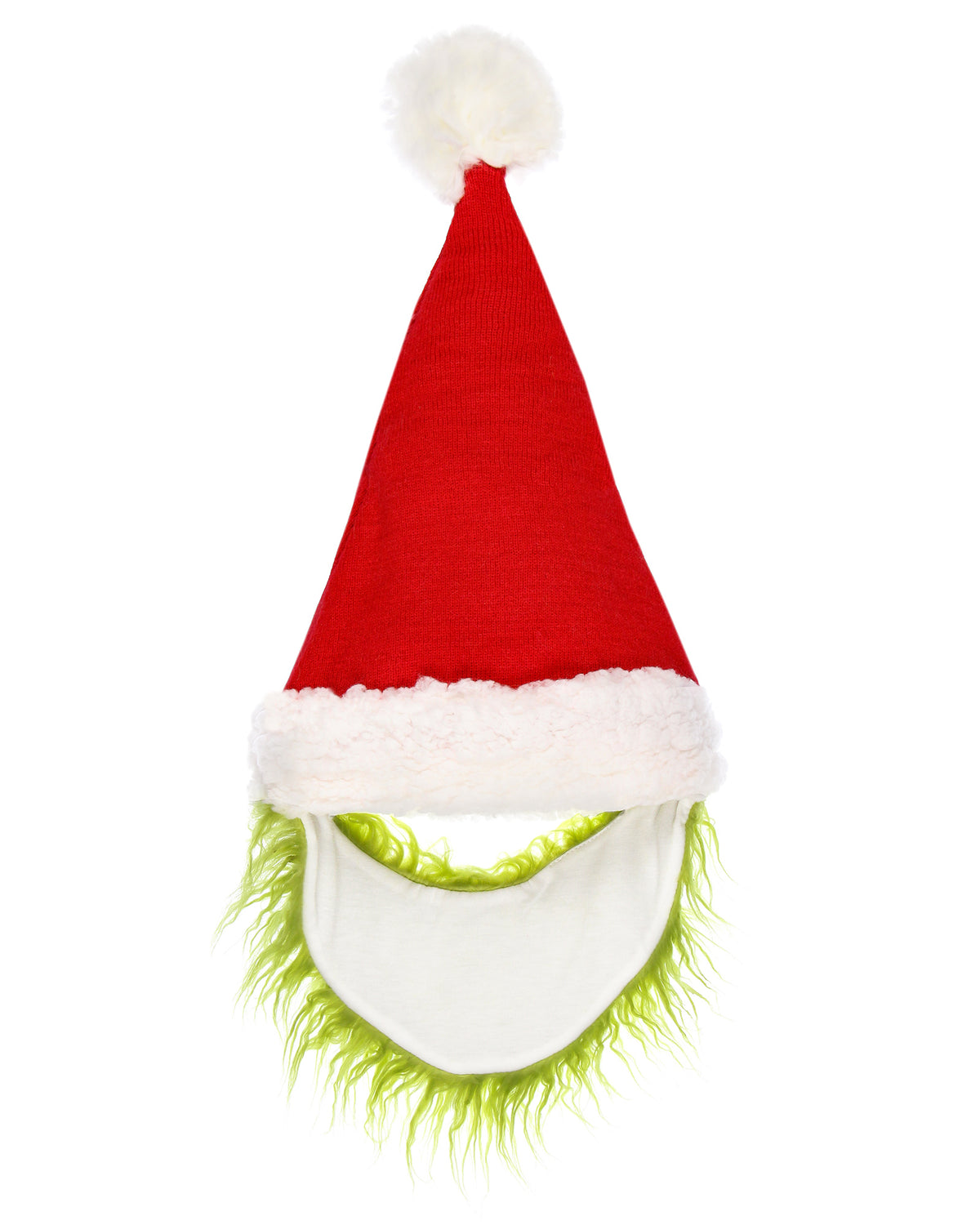 Dr. Seuss GRINCH Who Stole Christmas Knitted Grinch Bearded Santa Hat