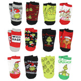 Dr. Seuss The Grinch 12 Days Of Christmas 12-Pair Socks Advent Calendar Gift \Set