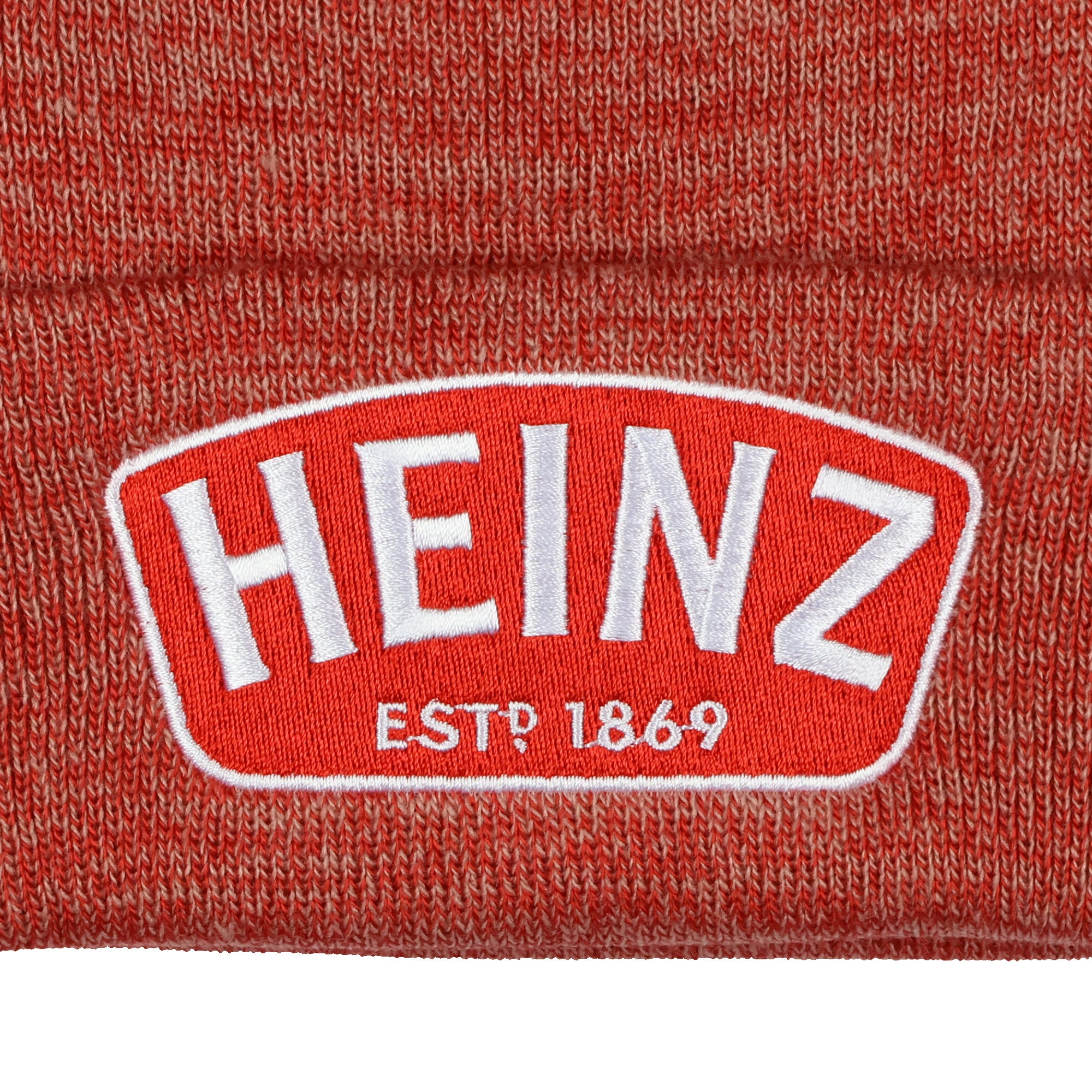Heinz EST 1869 Adult Beanie Embroidered Patch Logo Cuffed Knit Skull Cap OSFM