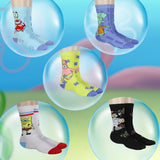 Spongebob SquarePants Socks Men's Bikini Bottom Bunch 5-Pair Crew Socks