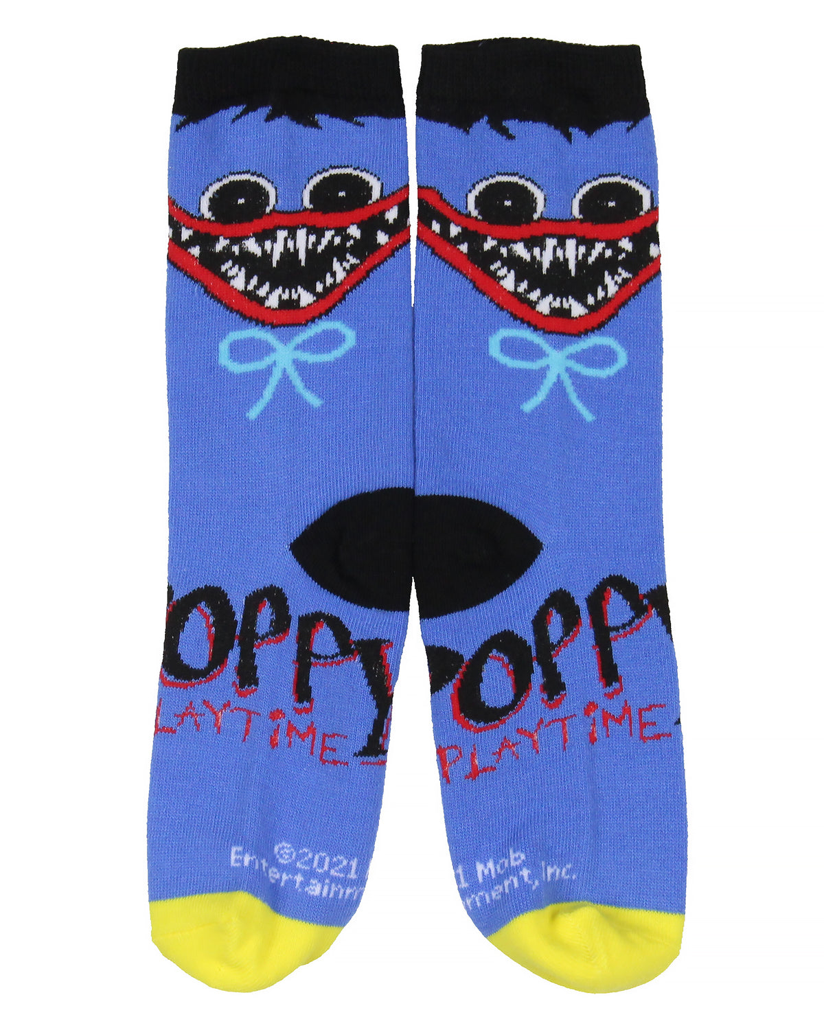 Poppy Playtime Youth Huggy Character Design Crew Socks For Boys And Girls